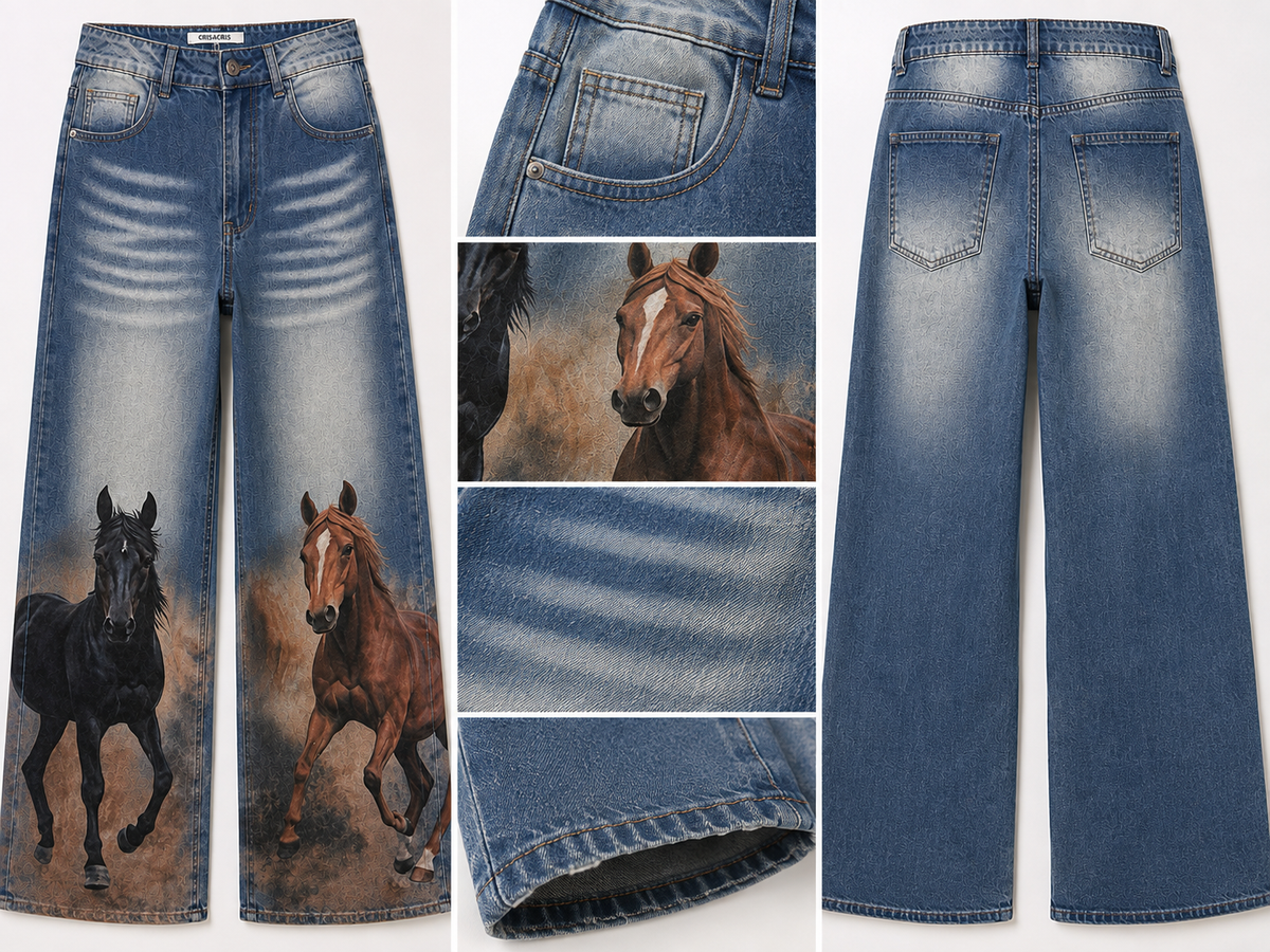 Pantalón Denim Caballos – Stretch