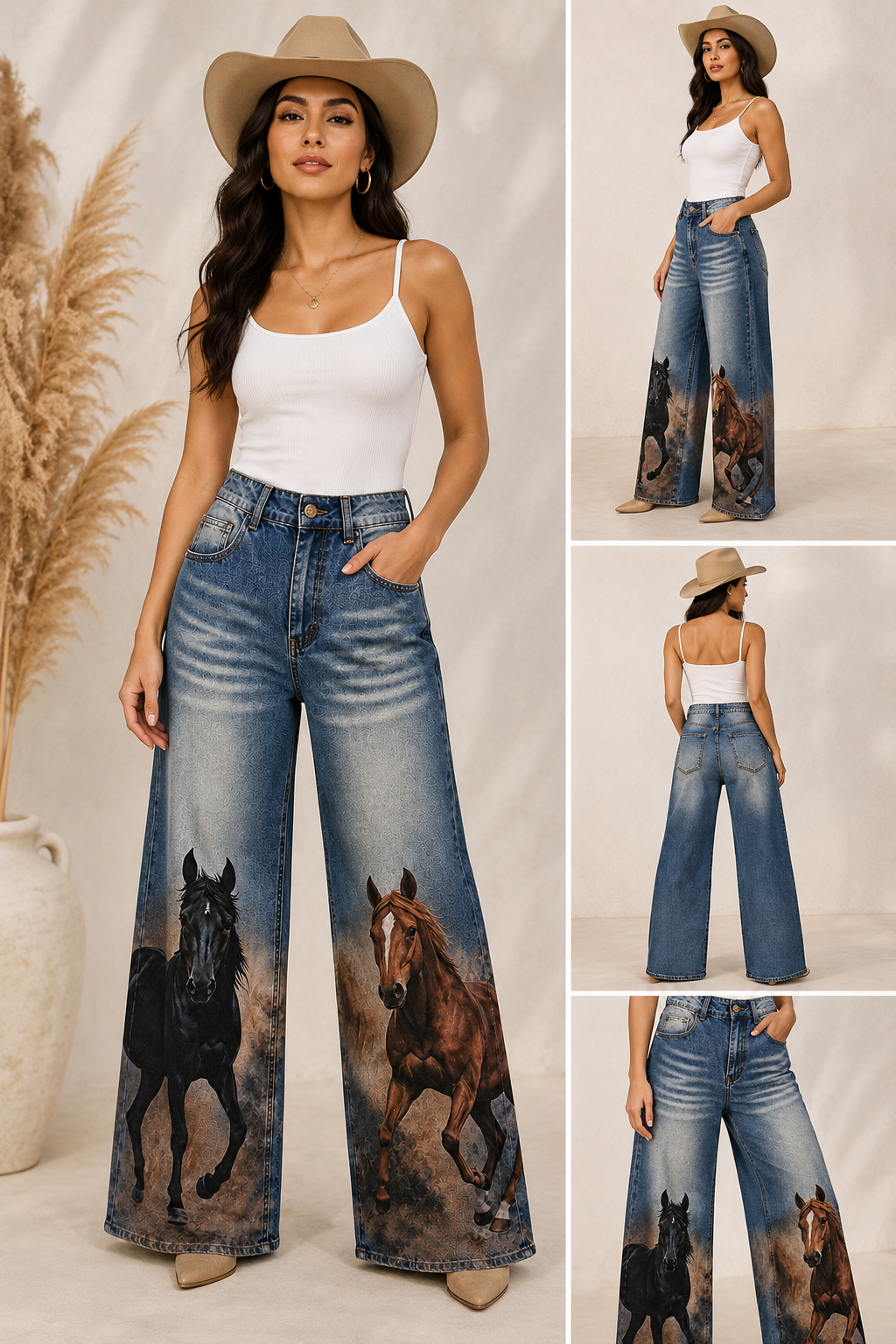 Pantalón Denim Caballos – Stretch
