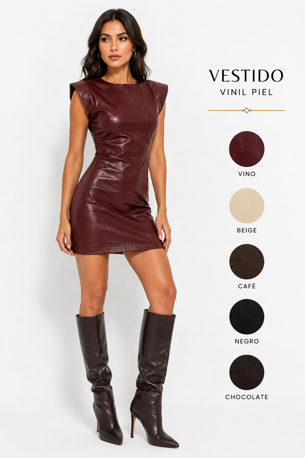 Vestido Vinil Piel